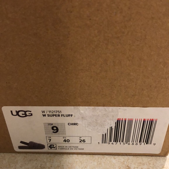 UGG Super Fluff Slippers grey - Picture 12 of 14